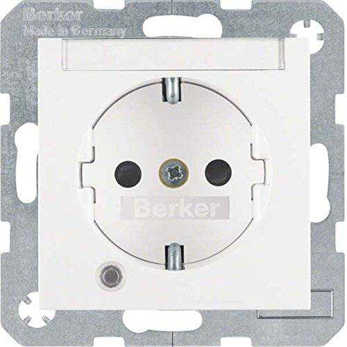 Berker 41101909 Steckdose SCHUKO mit Kontroll-LED, BSF u. erh.BS S.1/B.3/B.7 polarweiß, matt Mesch Shop Berker 41101909 Steckdose SCHUKO mit Kontroll-LED, BSF u. erh.BS S.1/B.3/B.7 polarweiß, matt Mesch Shop